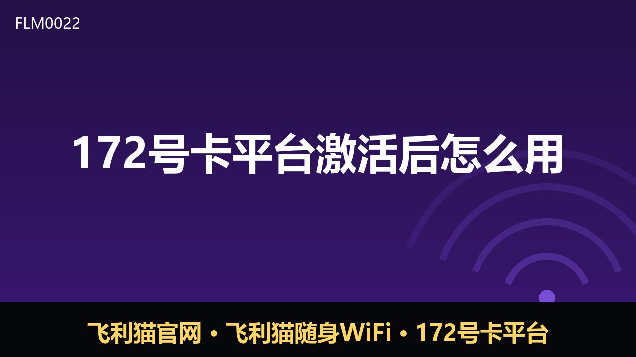 172号卡激活后怎么用？新手必看操作指南